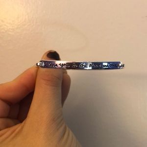 Sterling silver bangle I love you to the moon